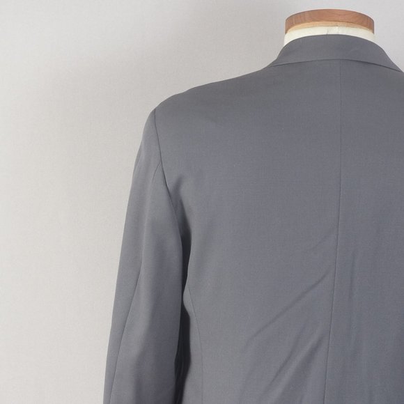 Mani Olive Godfrys Men's Coat Blazer Gray Double Breasted 40R